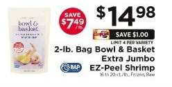 Bowl & Basket Extra Jumbo EZ-Peel Shrimp
