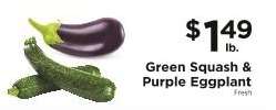 Green Squash & Purple Eggplant