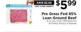 Pre Grass Fed 85% Lean Ground Beef