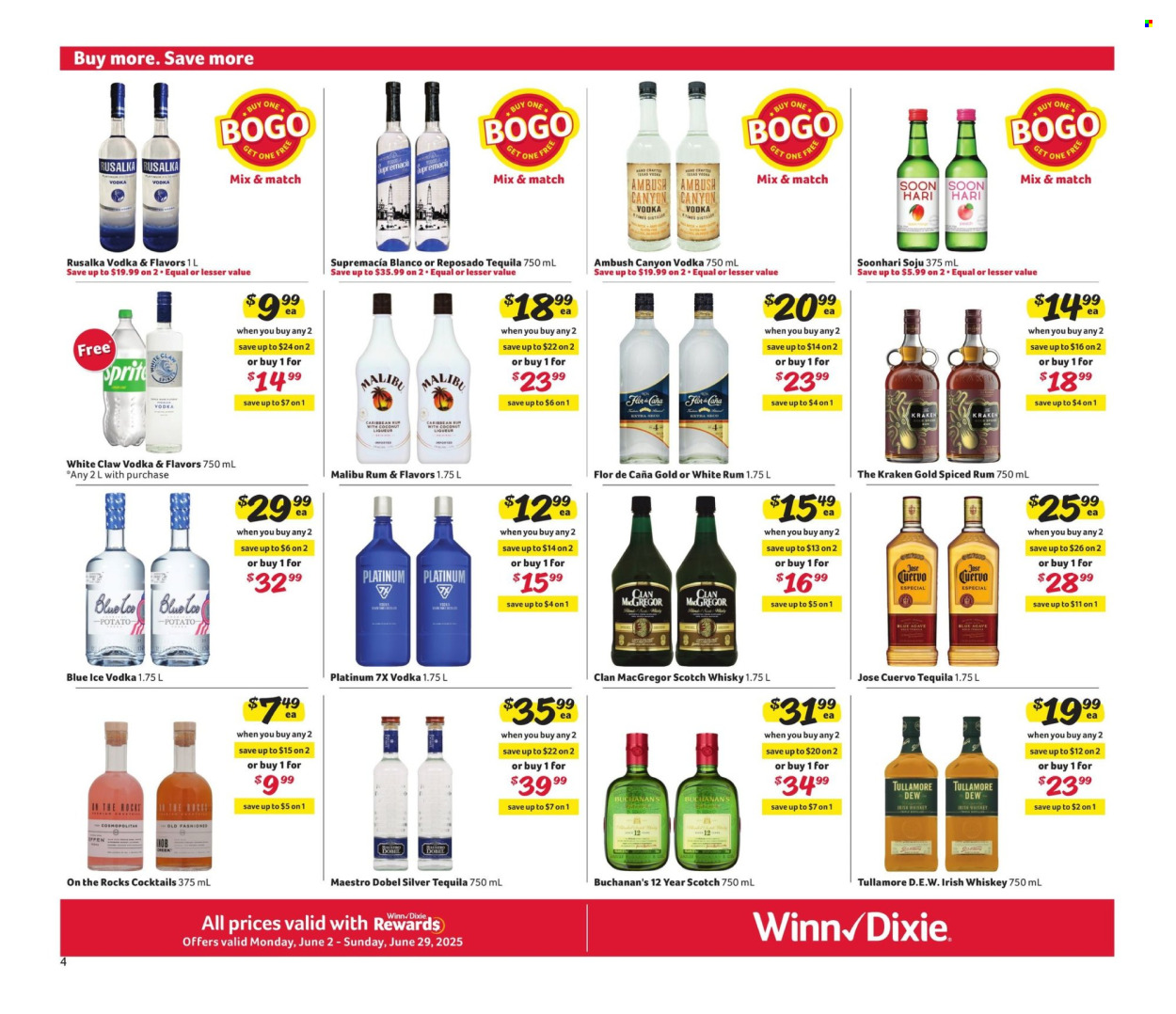 Winn Dixie ad - 06/02/2025 - 06/29/2025. Page 4