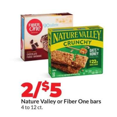Nature Valley or Fiber One Bars