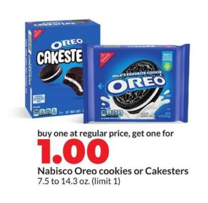 NABISCO Oreo Cookies or Cakesters