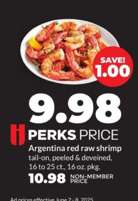 Argentina red raw shrimp