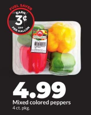 Mixed colored peppers