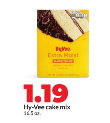 Hy-Vee cake mix