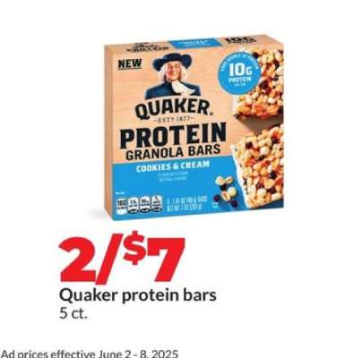 Quaker protein bars