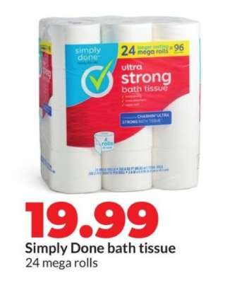 Simply Done bath tissue