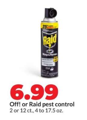 Off! or Raid pest control