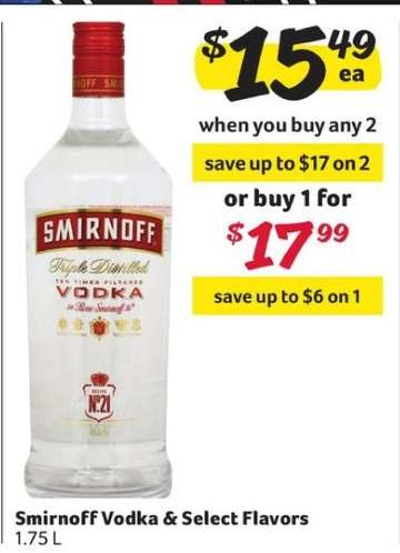 Smirnoff Vodka & Select Flavors