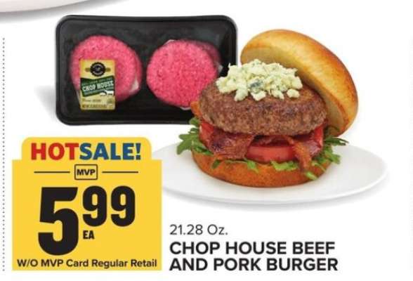 Chop House Beef and Pork Burger