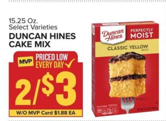 Duncan Hines Cake Mix