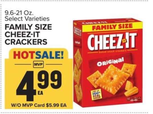 Family Size Cheez-It Crackers