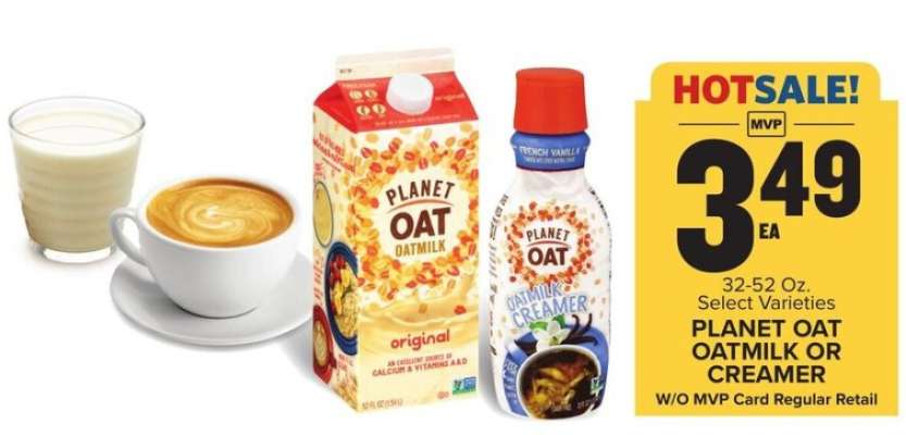 Planet Oat Oatmilk or Creamer