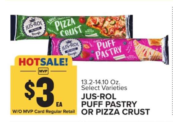 JUS-ROL PUFF PASTRY OR PIZZA CRUST