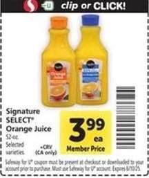 Signature Select Orange Juice