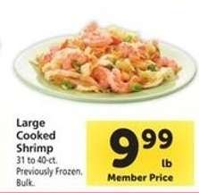 Large Cooked Shrimp