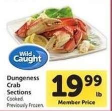 Dungeness Crab Sections