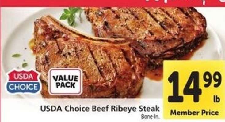 USDA Choice Beef Ribeye Steak