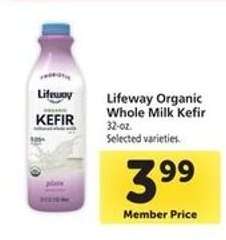 Lifeway Organic Whole Milk Kefir