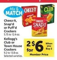 Cheez-It Snap'd or Puff'd Crackers