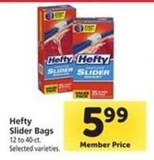 Hefty Slider Bags