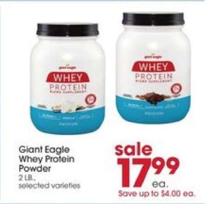 Giant Eagle Whey Protein Powder