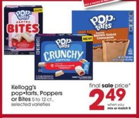 Kellogg's Pop Tarts, Poppers or Bites