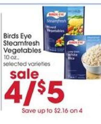 Birds Eye Steamfresh Vegetables