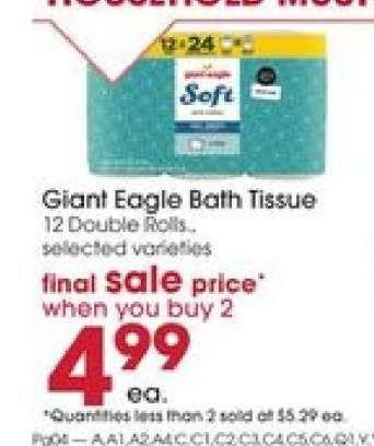 Giant Eagle Bath Tissue