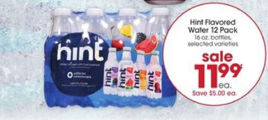 Hint Flavored Water 12 Pack