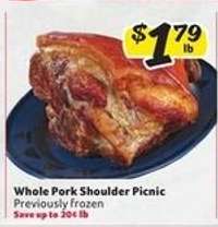 Whole Pork Shoulder Picnic
