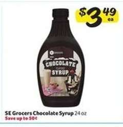 SE Grocers Chocolate Syrup
