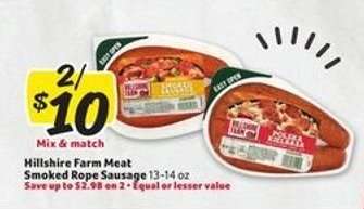 Hillshire Farm Meat Smoked Rope Sausage