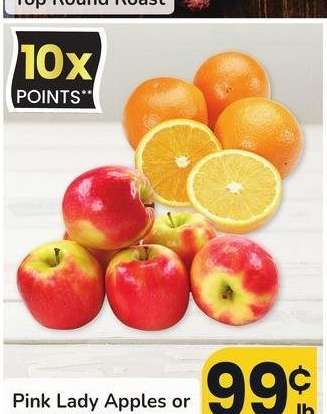Pink Lady Apples or Navel Oranges