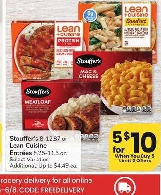 Stouffer's 8-12.87 or Lean Cuisine Entrées - 5.25-11.5 oz. Select Varieties