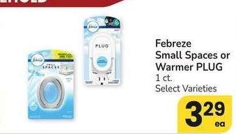 Febreze Small Spaces or Warmer Plug - 1 ct. Select Varieties