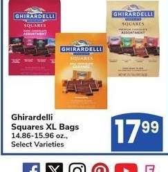 Ghirardelli Squares XL Bags - 14.86-15.96 oz.,
Select Varieties