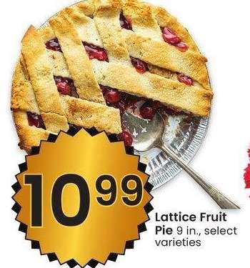 Lattice Fruit Pie - 9 in., select varieties