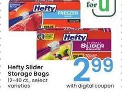 Hefty Slider Storage Bags - 12-40 ct., select varieties