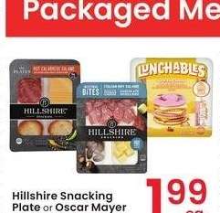 Hillshire Snacking Plate or Oscar Mayer Basic Lunchables - 2-4.4 oz., select varieties