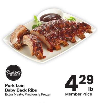 Pork Loin Baby Back Ribs - Extra Meaty, Previously Frozen