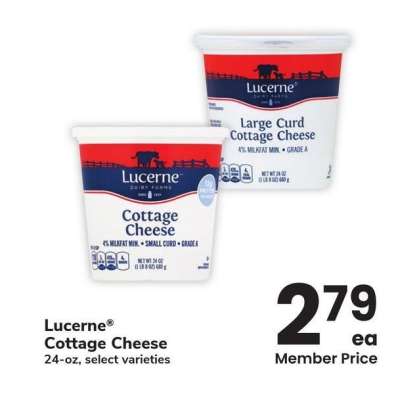 Lucerne® Cottage Cheese - 24 - oz, select varieties