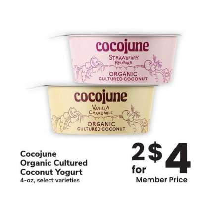 Cocojune Organic Cultured Coconut Yogurt - 4 - oz, select varieties