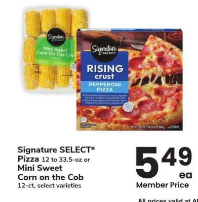 Signature SELECT® Pizza 12 to 33.5-oz or Mini Sweet Corn on the Cob 12-ct - select varieties