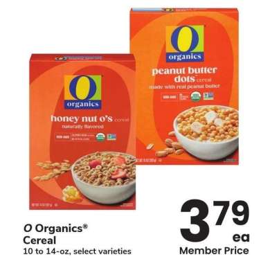 O Organics® Cereal - 10 to 14-oz, select varieties