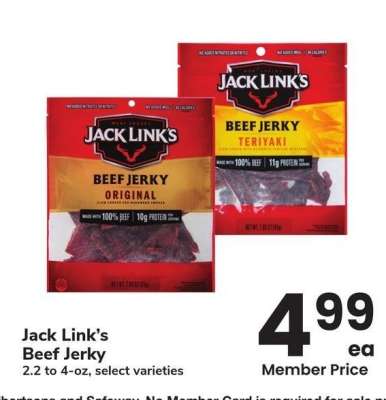 Jack Link's Beef Jerky - 2.2 to 4 - oz, select varieties