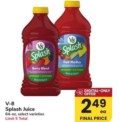 V-8 Splash Juice - 64-oz, select varieties