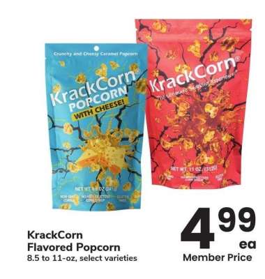 KrackCorn Flavored Popcorn - 8.5 to 11 - oz, select varieties