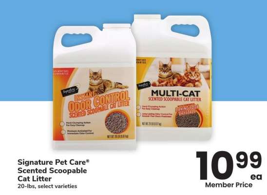 Signature Pet Care® Scented Scoopable Cat Litter - 20-lbs, select varieties