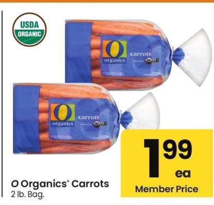 O Organics® Carrots - 2 lb. Bag.